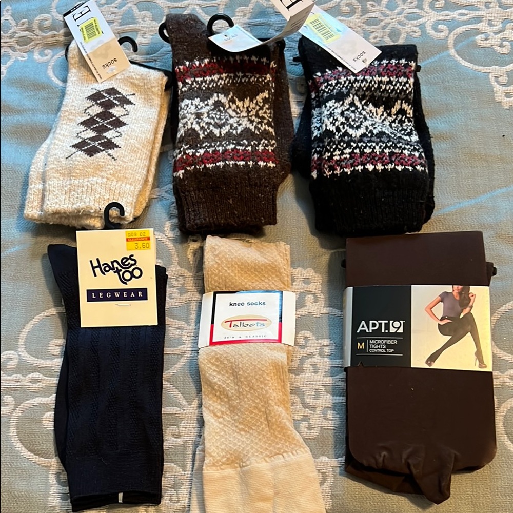 Hanes Casual Socks Black Brown Collection